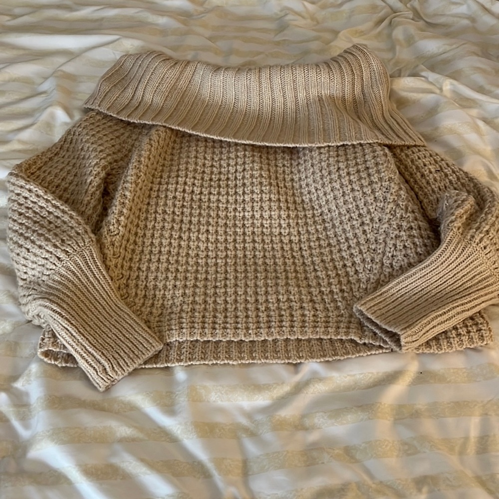 Off the shoulder sweater